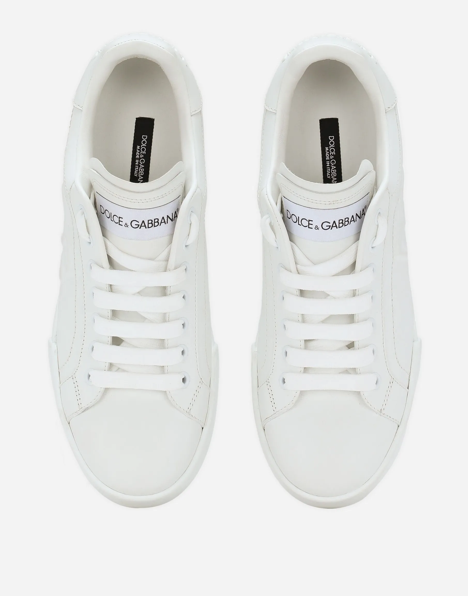 Calfskin Portofino sneakers with DG logo