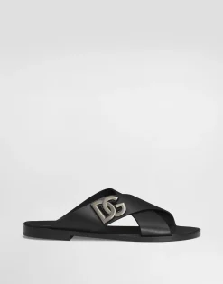 Calfskin sandals