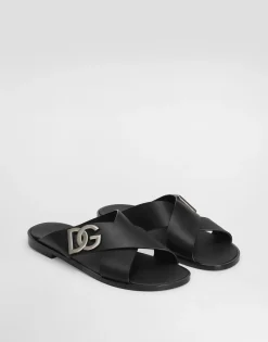Calfskin sandals