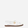Calfskin sandals with DG logo