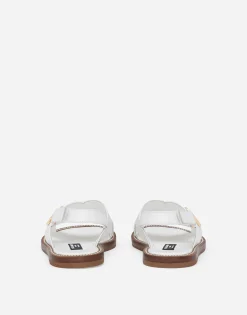 Calfskin sandals with DG logo