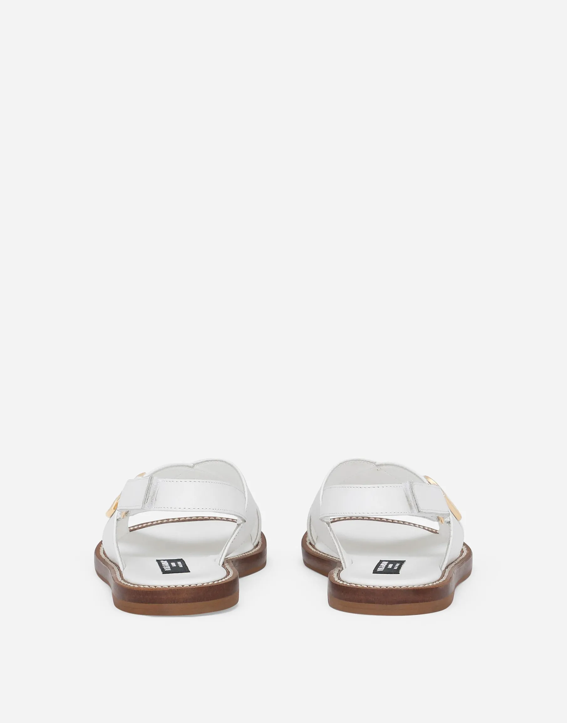 Calfskin sandals with DG logo