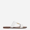 Calfskin sliders with DG logo