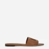 Calfskin sliders with DG logo