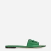 Calfskin sliders with DG logo
