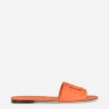 Calfskin sliders with DG logo