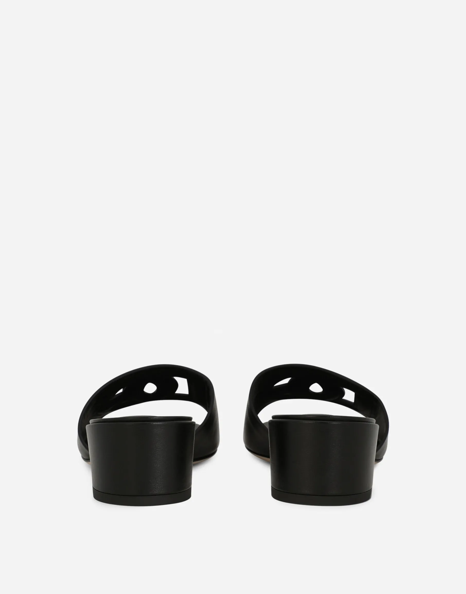 Calfskin sliders with DG logo
