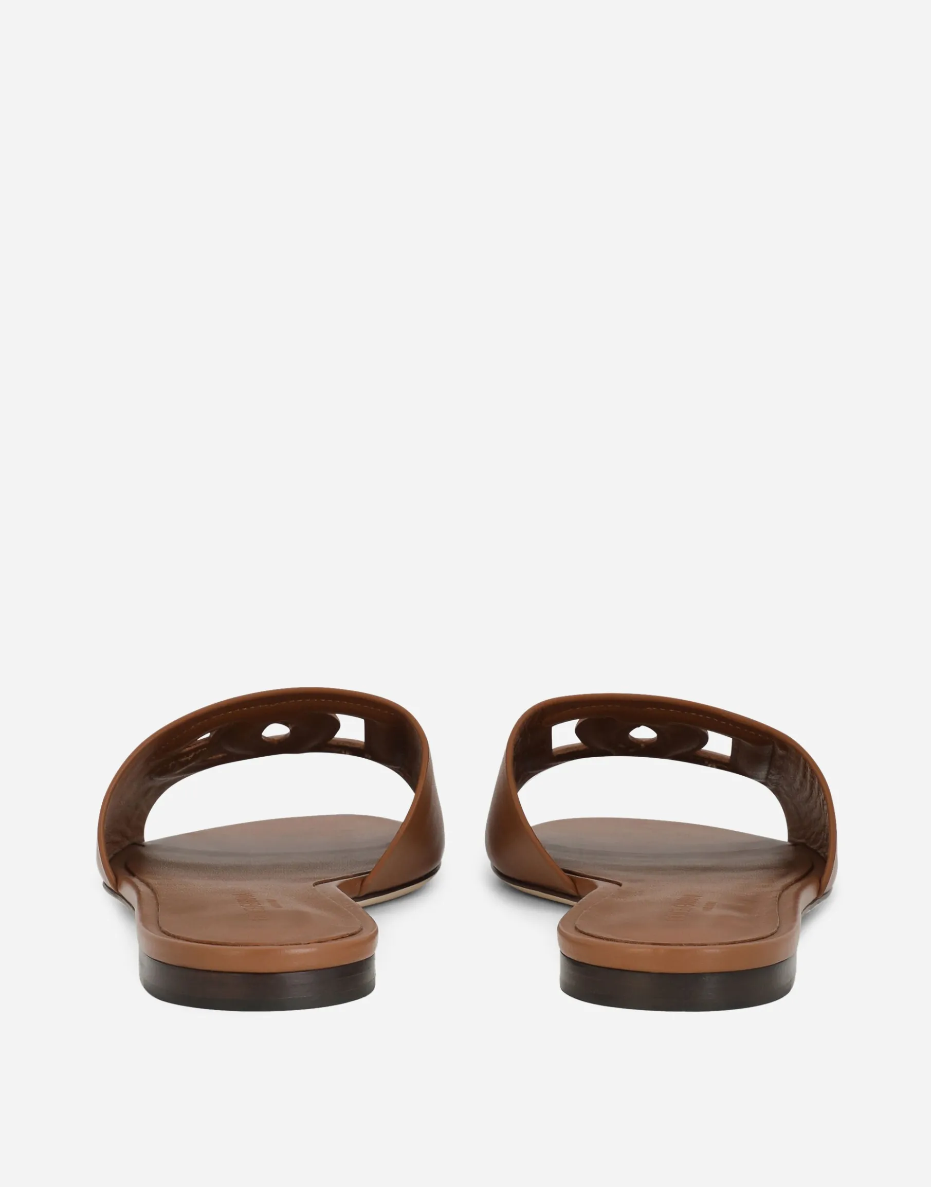 Calfskin sliders with DG logo