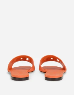 Calfskin sliders with DG logo