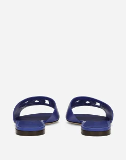 Calfskin sliders with DG logo