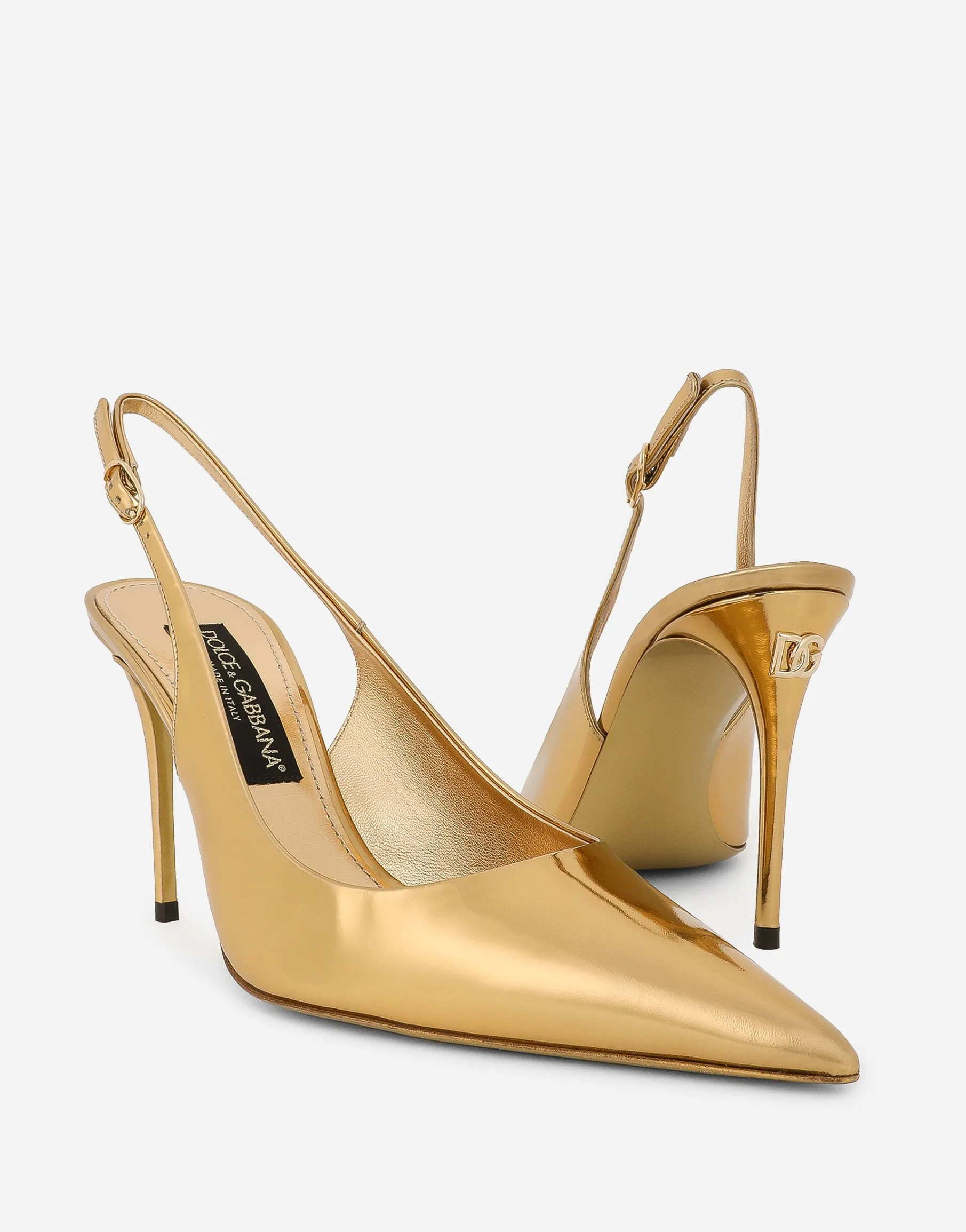 Calfskin slingbacks