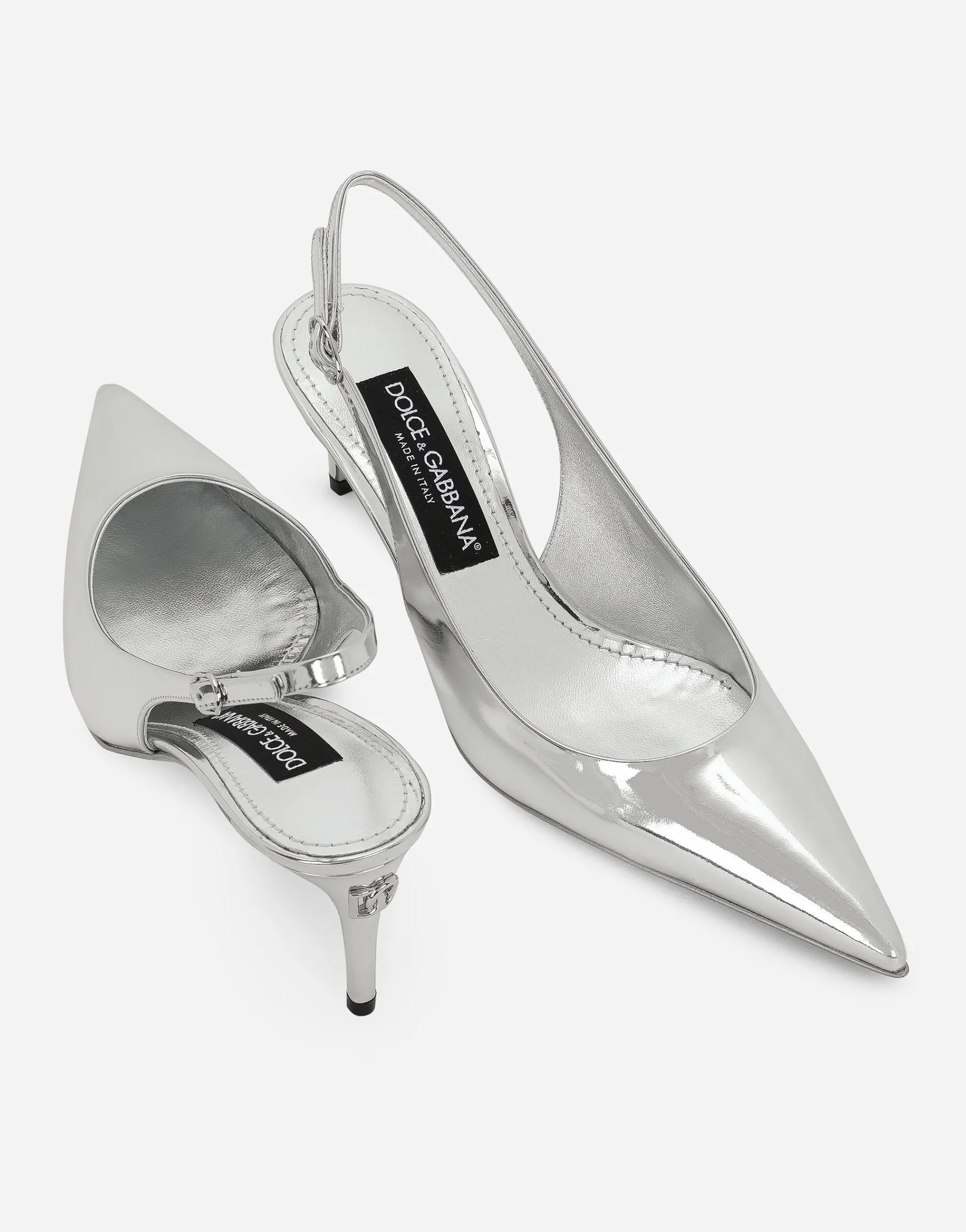 Calfskin slingbacks