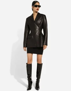 Calfskin Turlington jacket