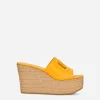 Calfskin wedge