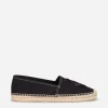 Canvas espadrilles with coat of arms embroidery