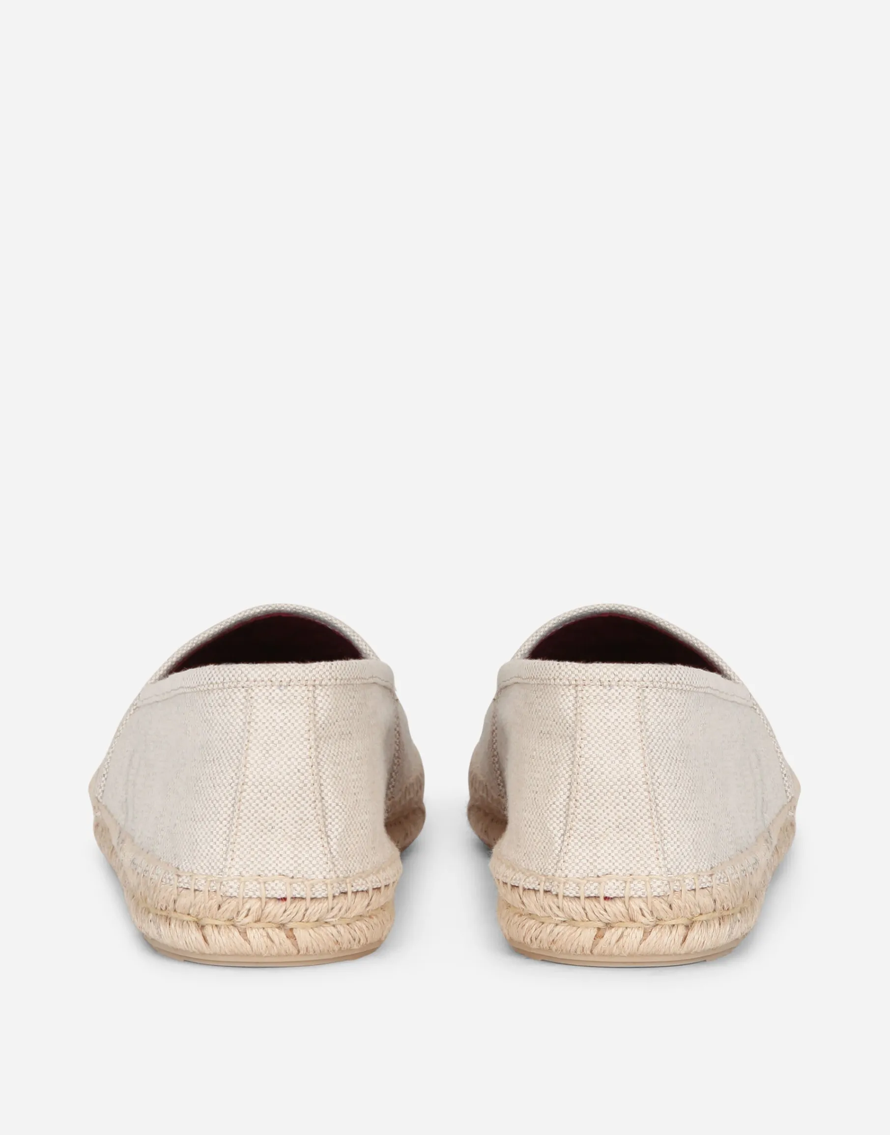 Canvas espadrilles with coat of arms embroidery