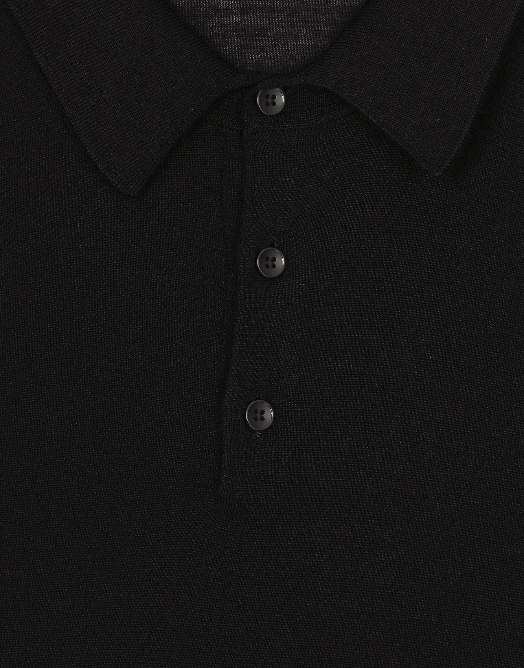 Cashmere and silk polo-shirt