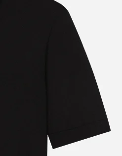 Cashmere and silk polo-shirt