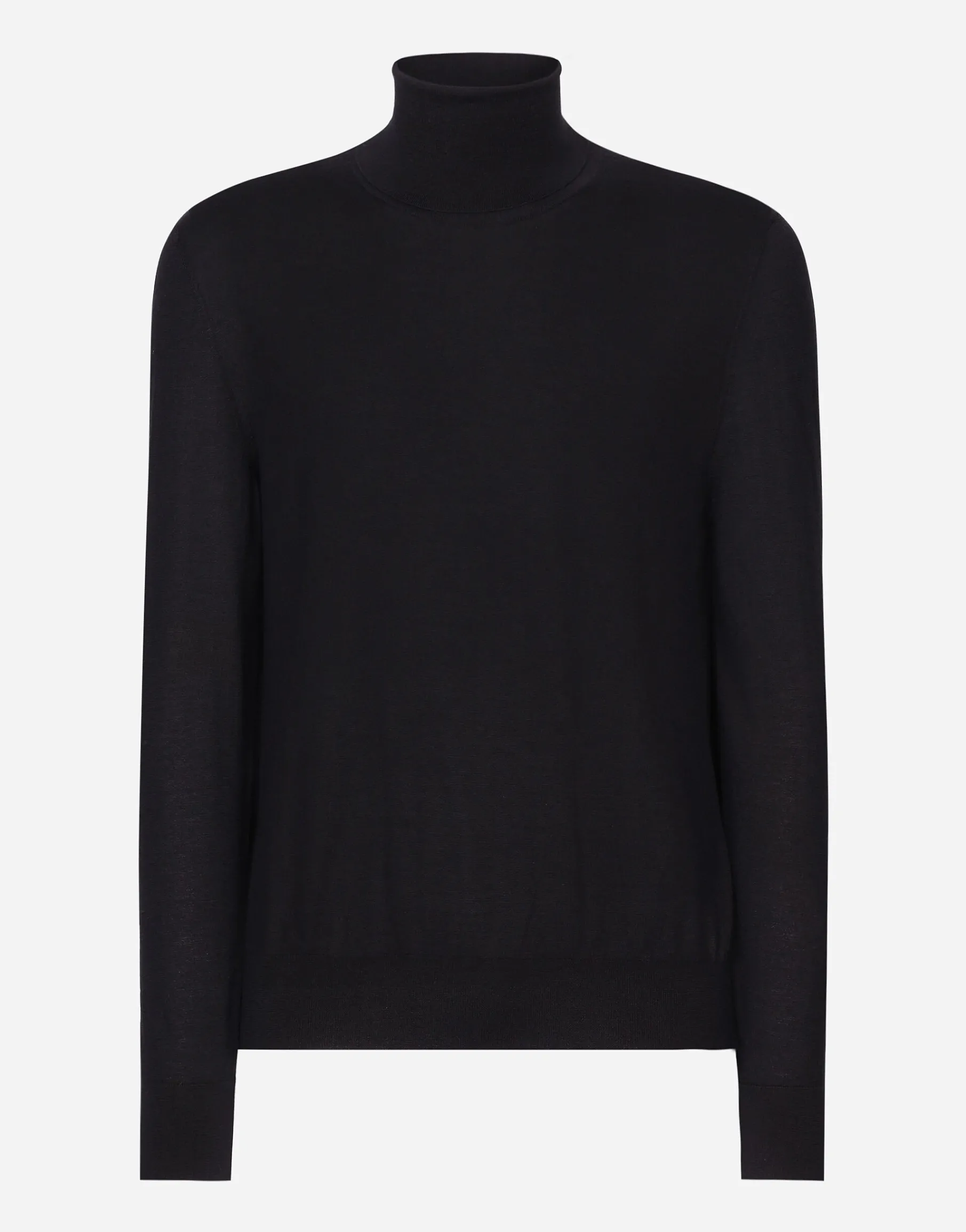 Cashmere and silk turtle-neck sweater