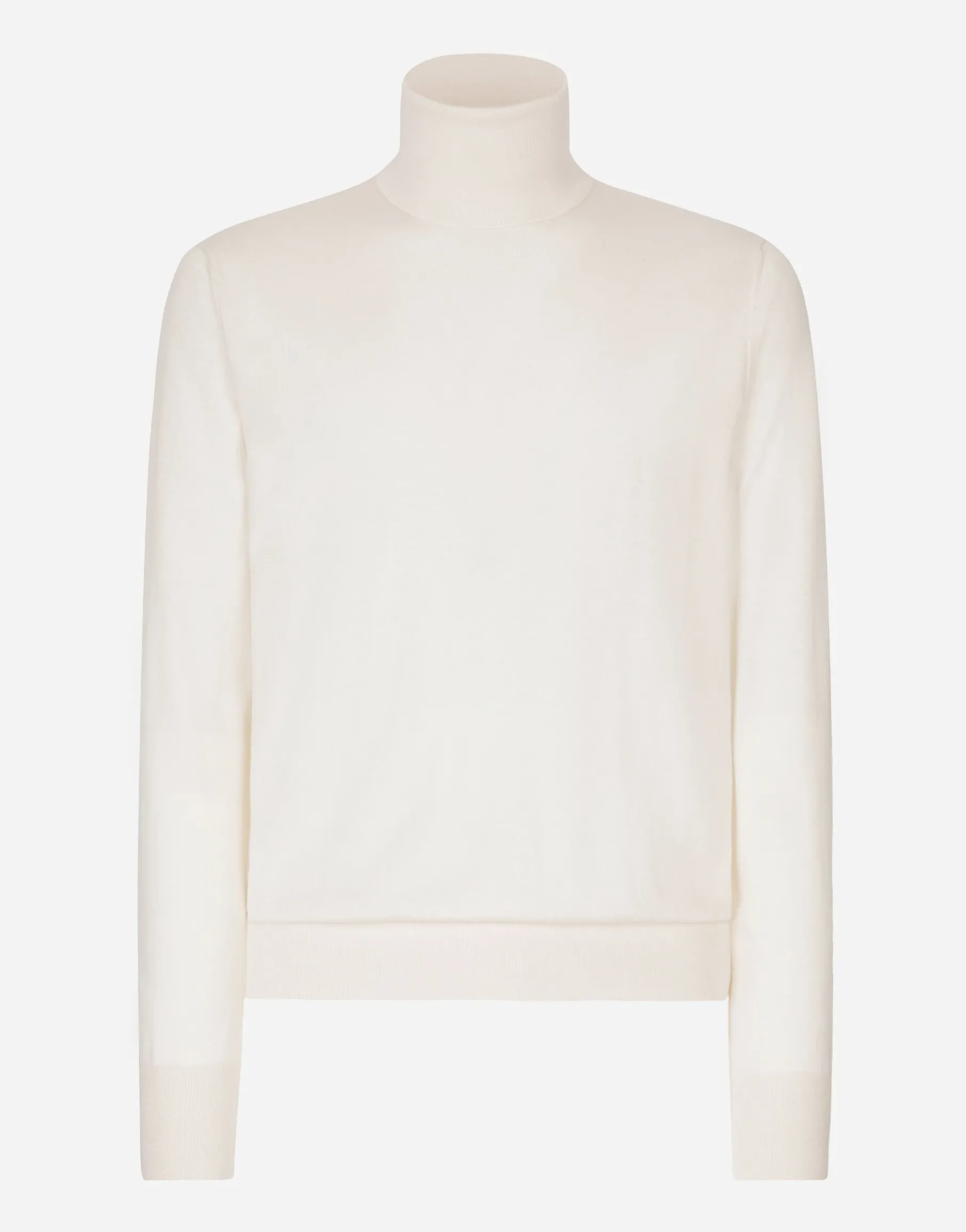 Cashmere and silk turtle-neck sweater