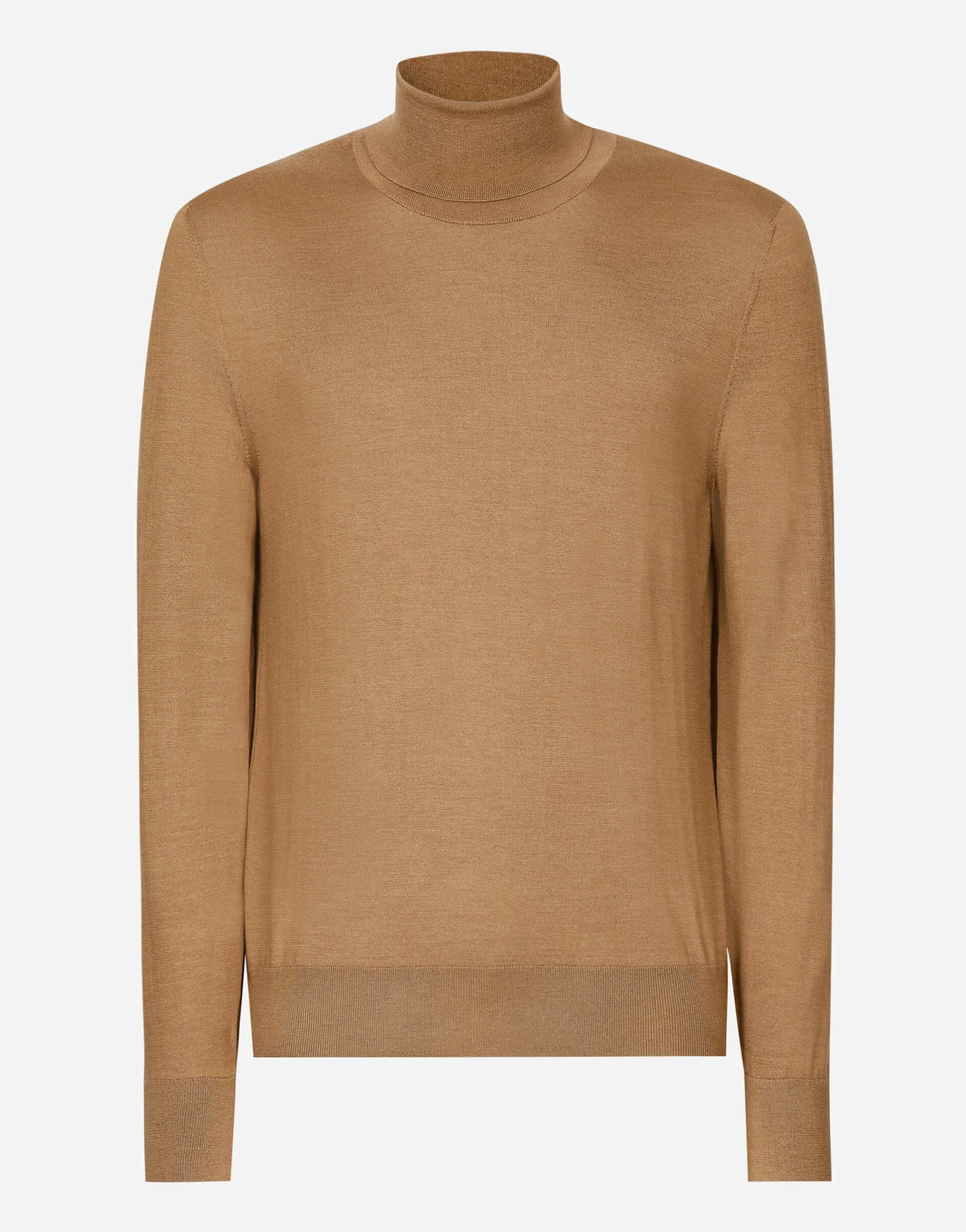 Cashmere and silk turtle-neck sweater