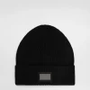 Cashmere and wool hat with branded tag