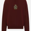 Cashmere and wool knit sweatshirt with DG patch