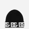Cashmere hat with jacquard DG logo