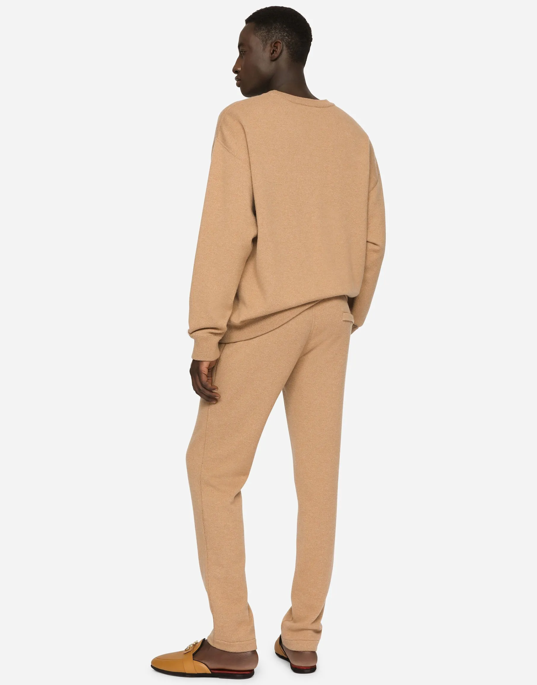 Cashmere jogging pants with DG logo