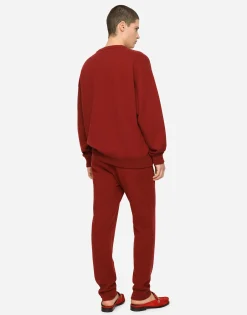 Cashmere jogging pants with DG logo