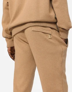 Cashmere jogging pants with DG logo