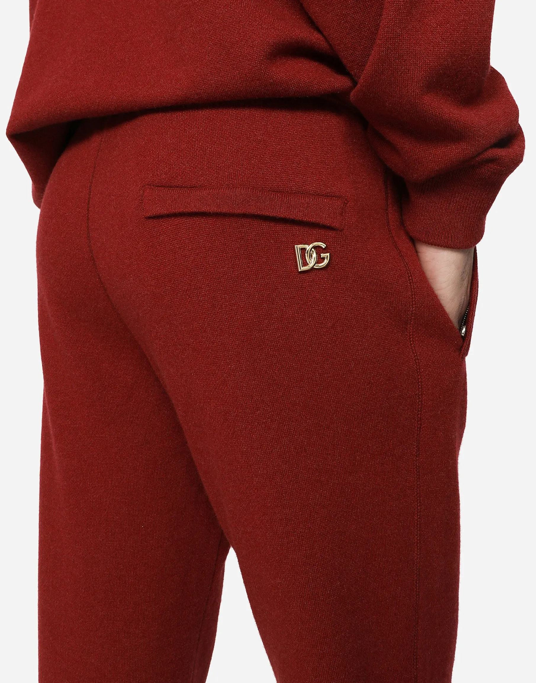 Cashmere jogging pants with DG logo
