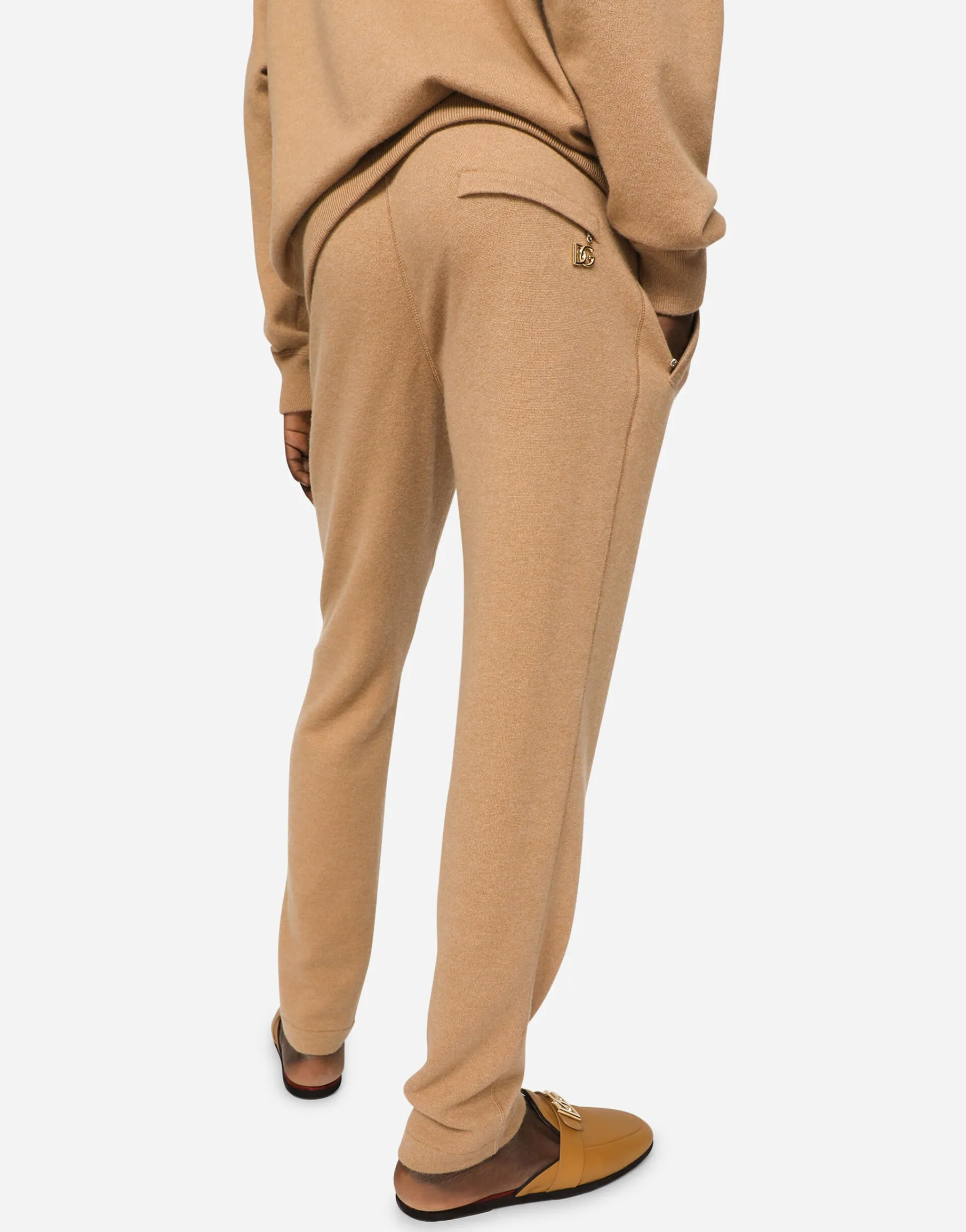 Cashmere jogging pants with DG logo