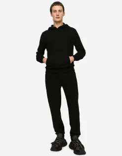 Cashmere jogging pants with DG logo