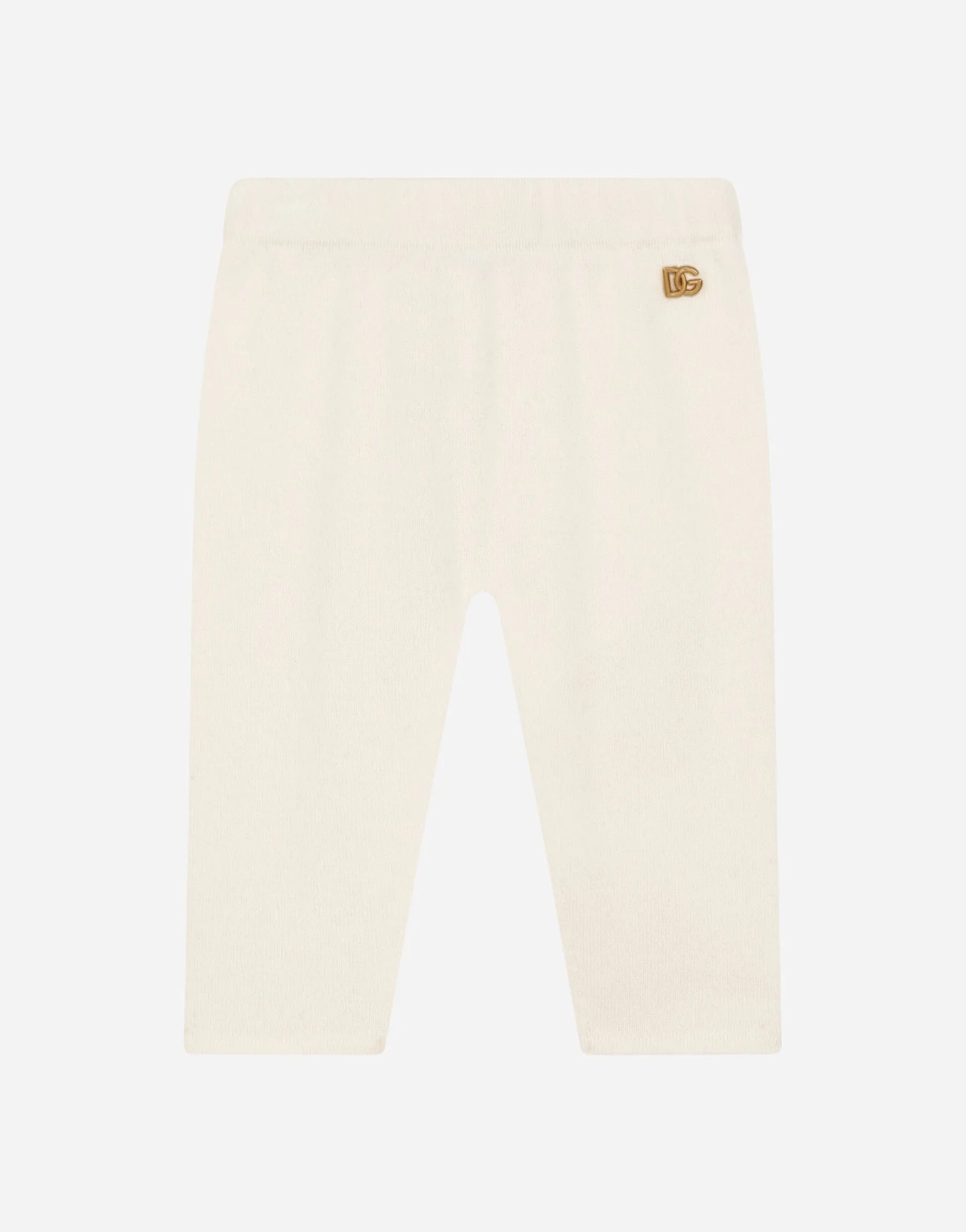 Cashmere leggings with metal DG logo