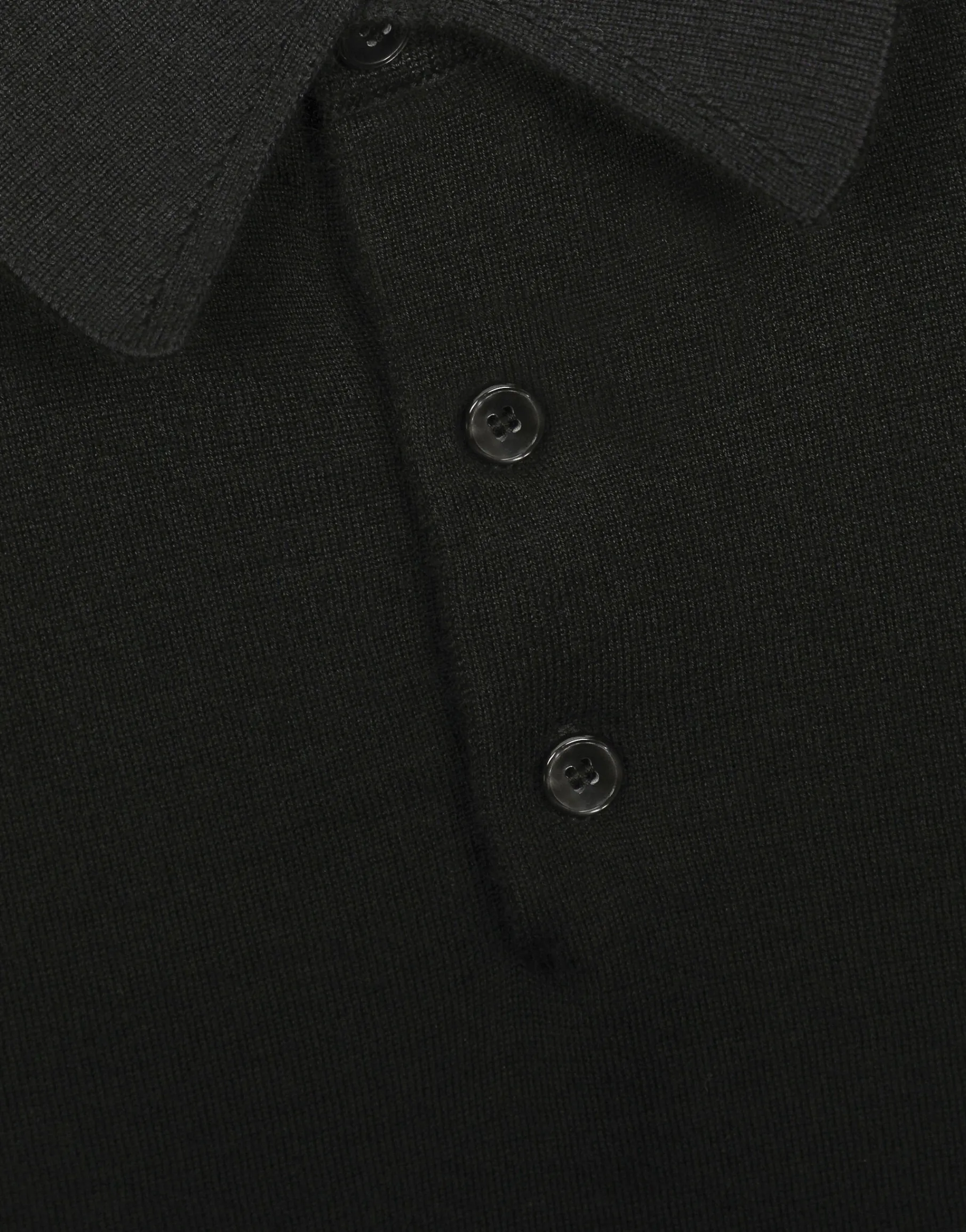 Cashmere polo-style sweater with DG logo embroidery