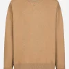 Cashmere round-neck sweater with DG logo