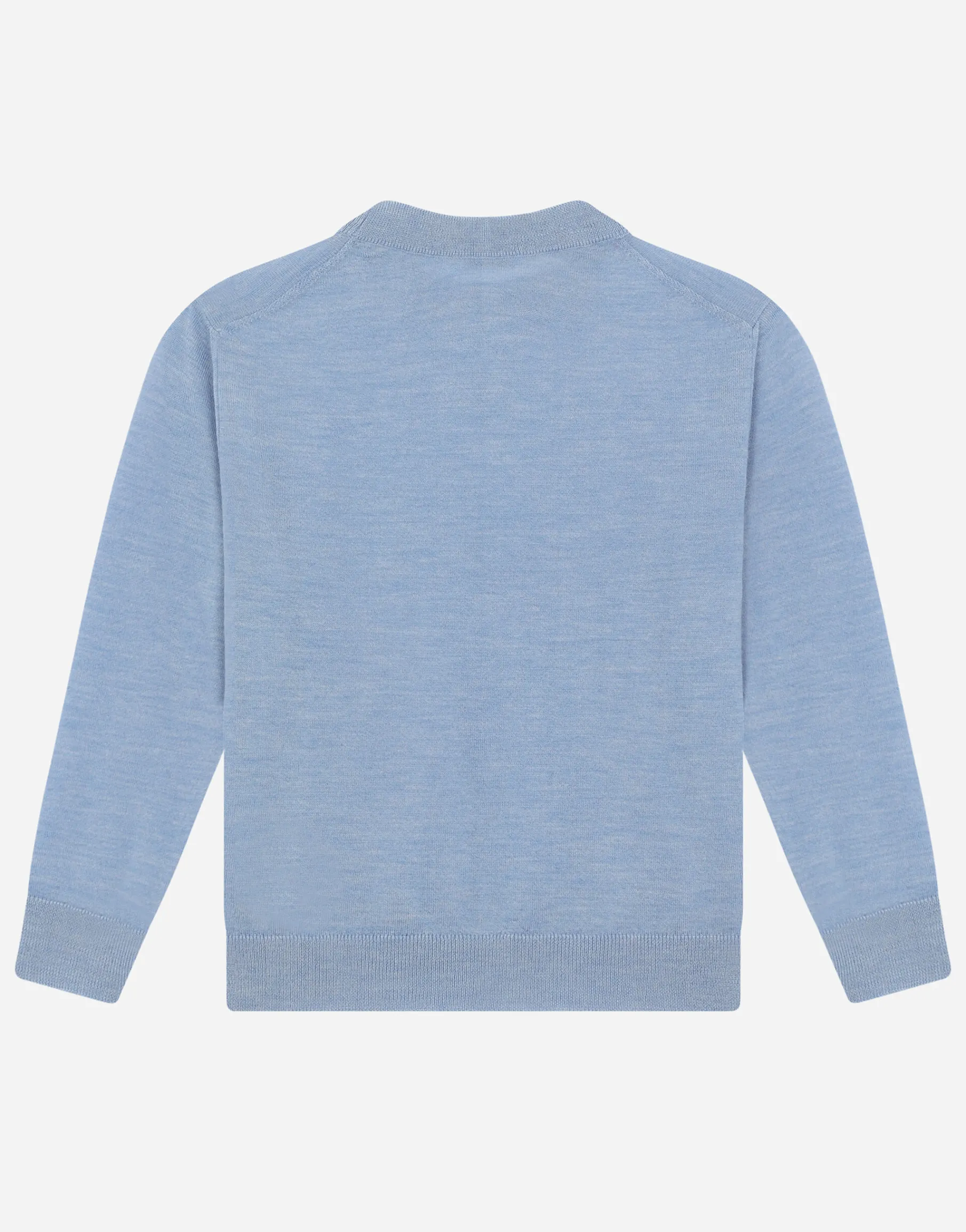 Cashmere round-neck sweater with DG logo embroidery
