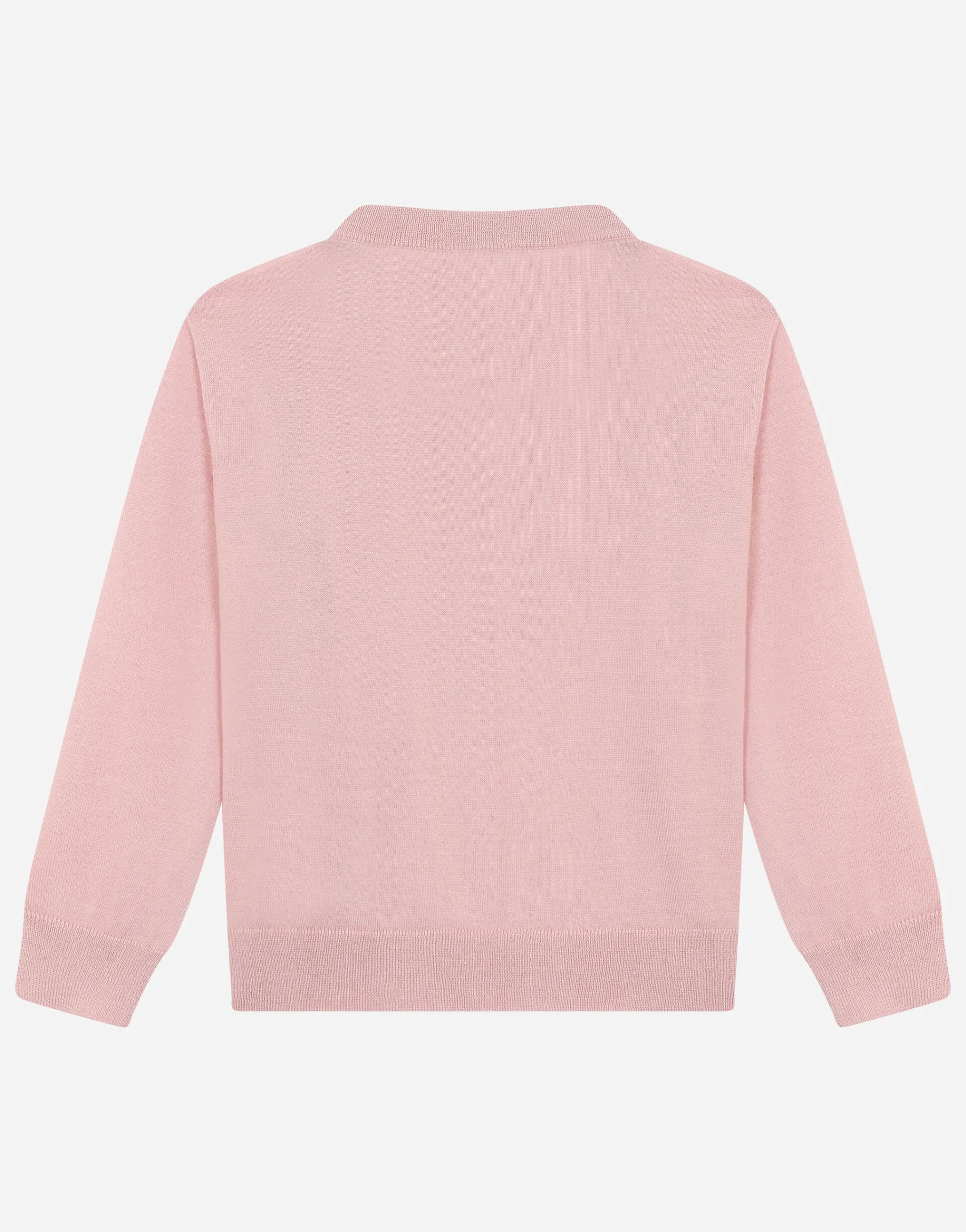 Cashmere round-neck sweater with DG logo embroidery
