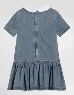 Chambray dress with DG logo