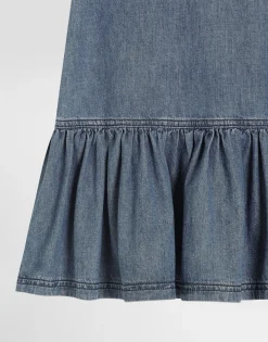 Chambray dress with DG logo