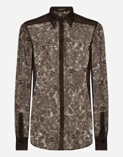Chantilly lace Martini-fit shirt