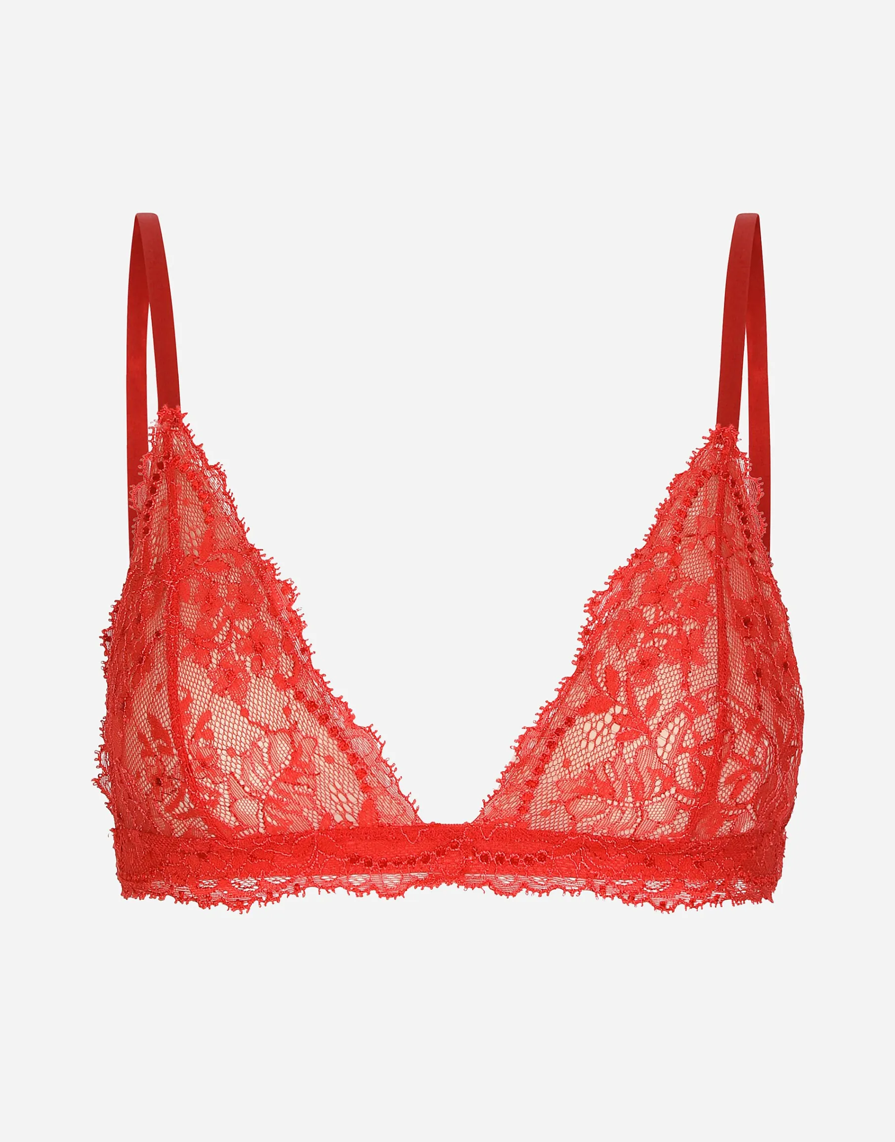 Chantilly lace triangle bra