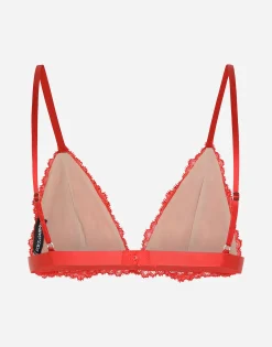 Chantilly lace triangle bra