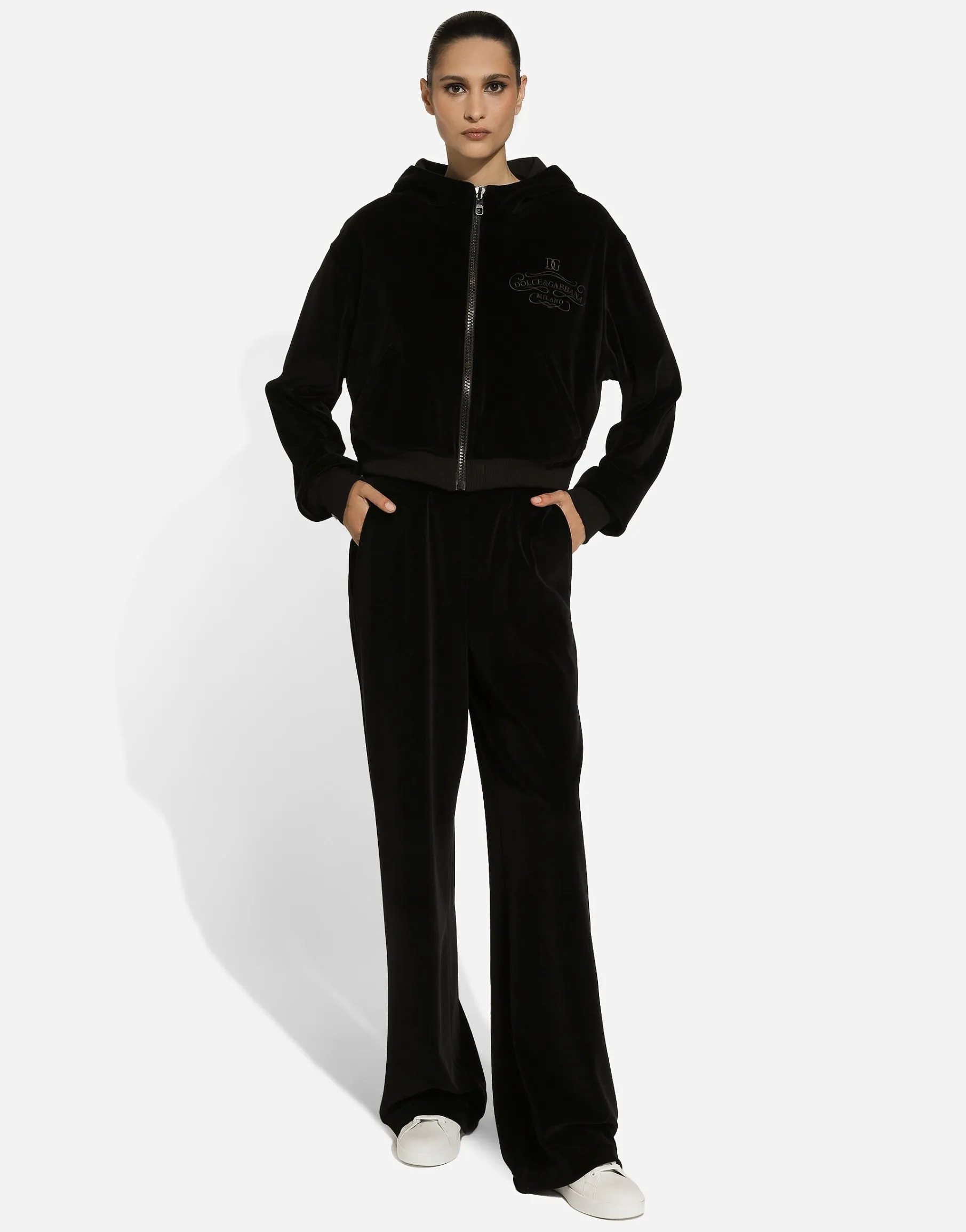 Chenille cotton hoodie