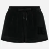 Chenille shorts with Dolce&Gabbana embroidery