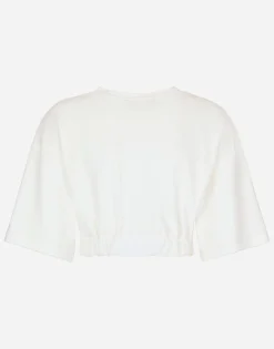 Chenille top with Dolce&Gabbana logo