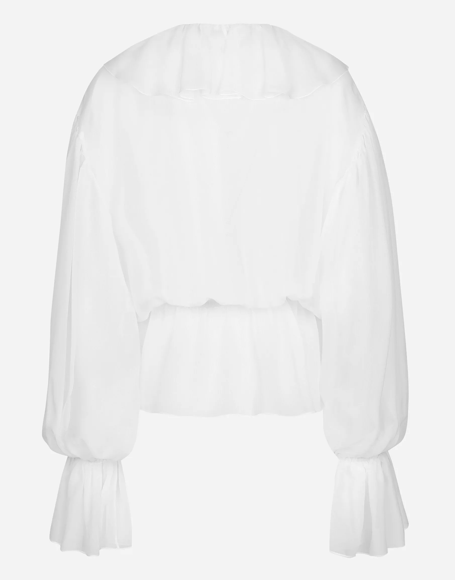 Chiffon blouse with ruffles