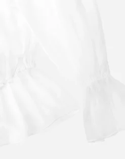 Chiffon blouse with ruffles