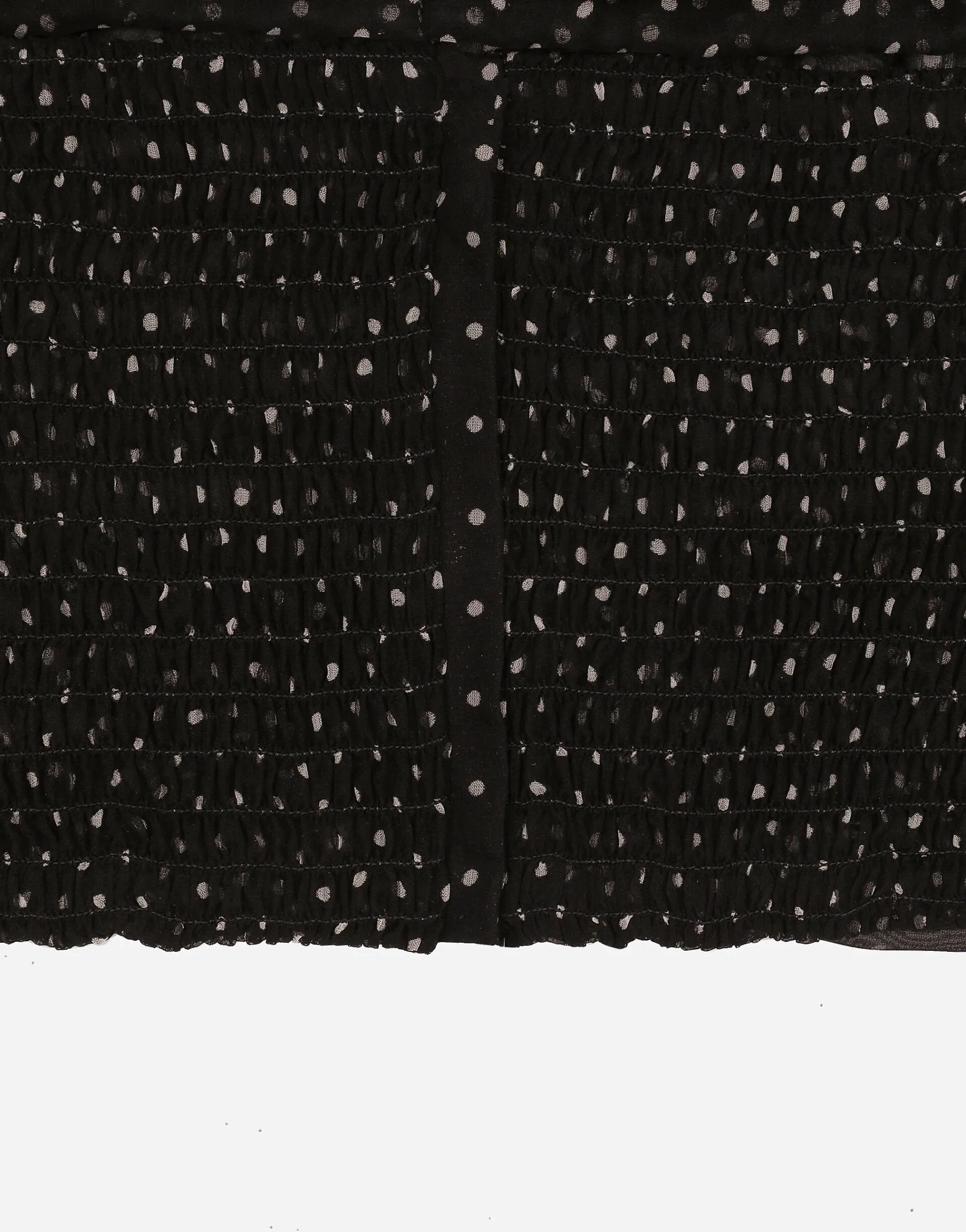 Chiffon top with polka-dot print and scarf detail